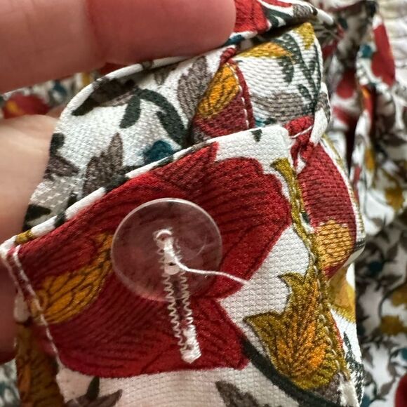 🌞 Hommage Floral A-Symmetrical High Low Maxi Wrap Skirt Size S - Picture 3 of 6